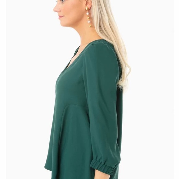 Tuckernuck | Hollis dark teal blouse (S) - Picture 4 of 13